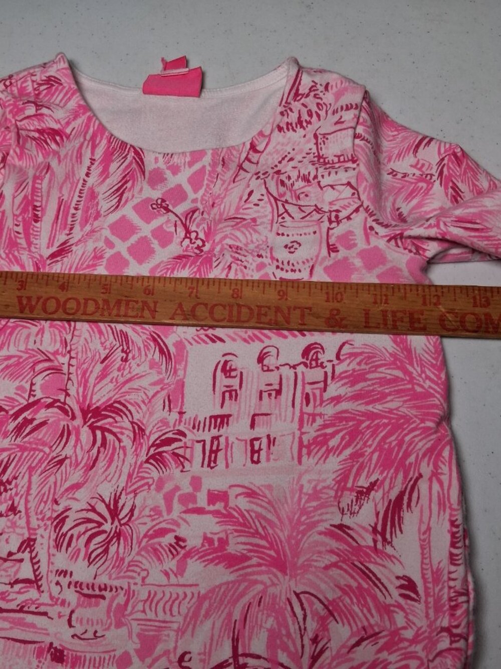 Lilly Pulitzer Kailyn Dress Girls Medium 6-7 Pink Blossom Palm Beach Paradise - Picture 6 of 12